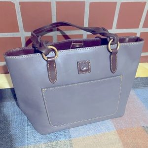 Dooney & Bourke grey leather handbag.
